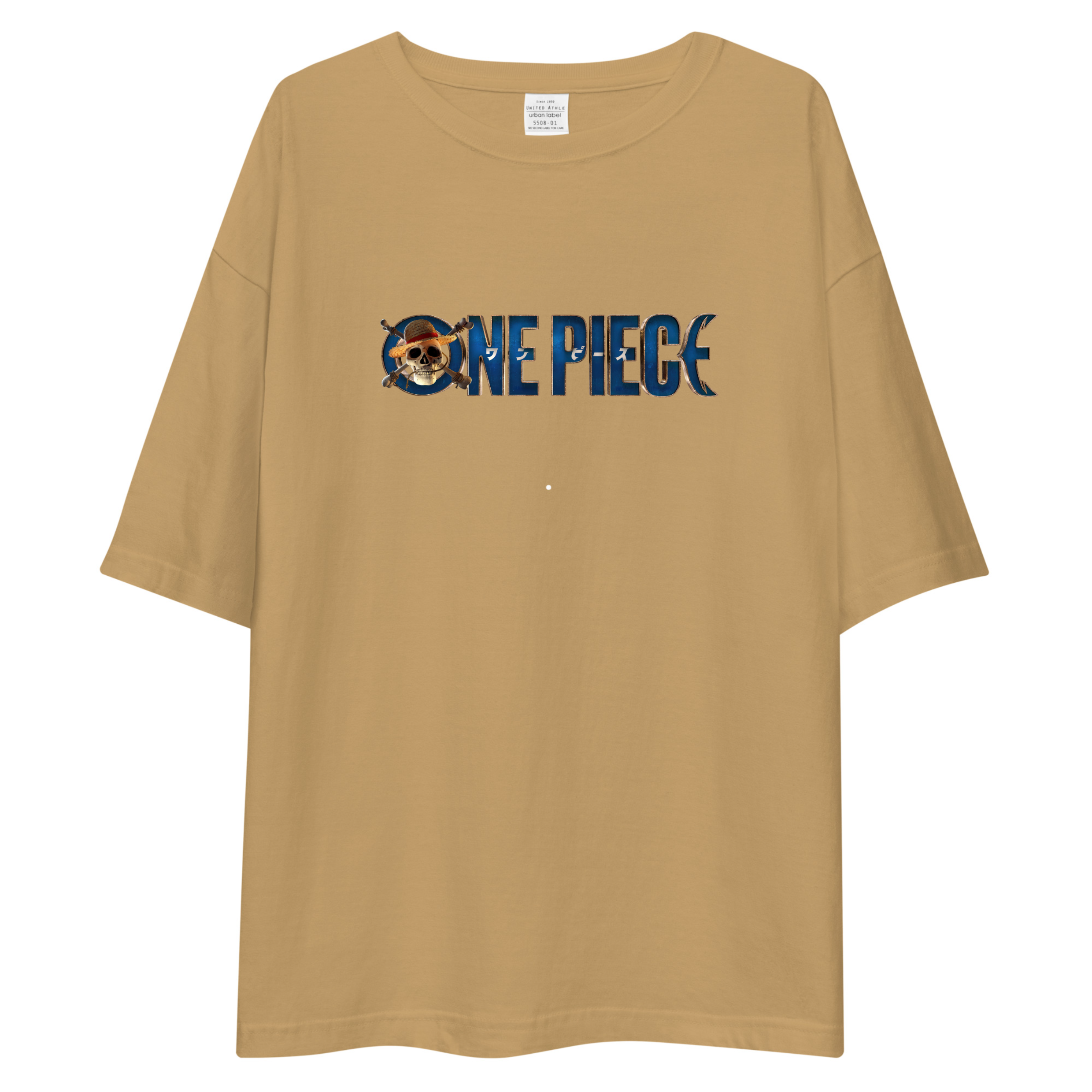One Piece Live Action Logo Oversized Tee - Beige
