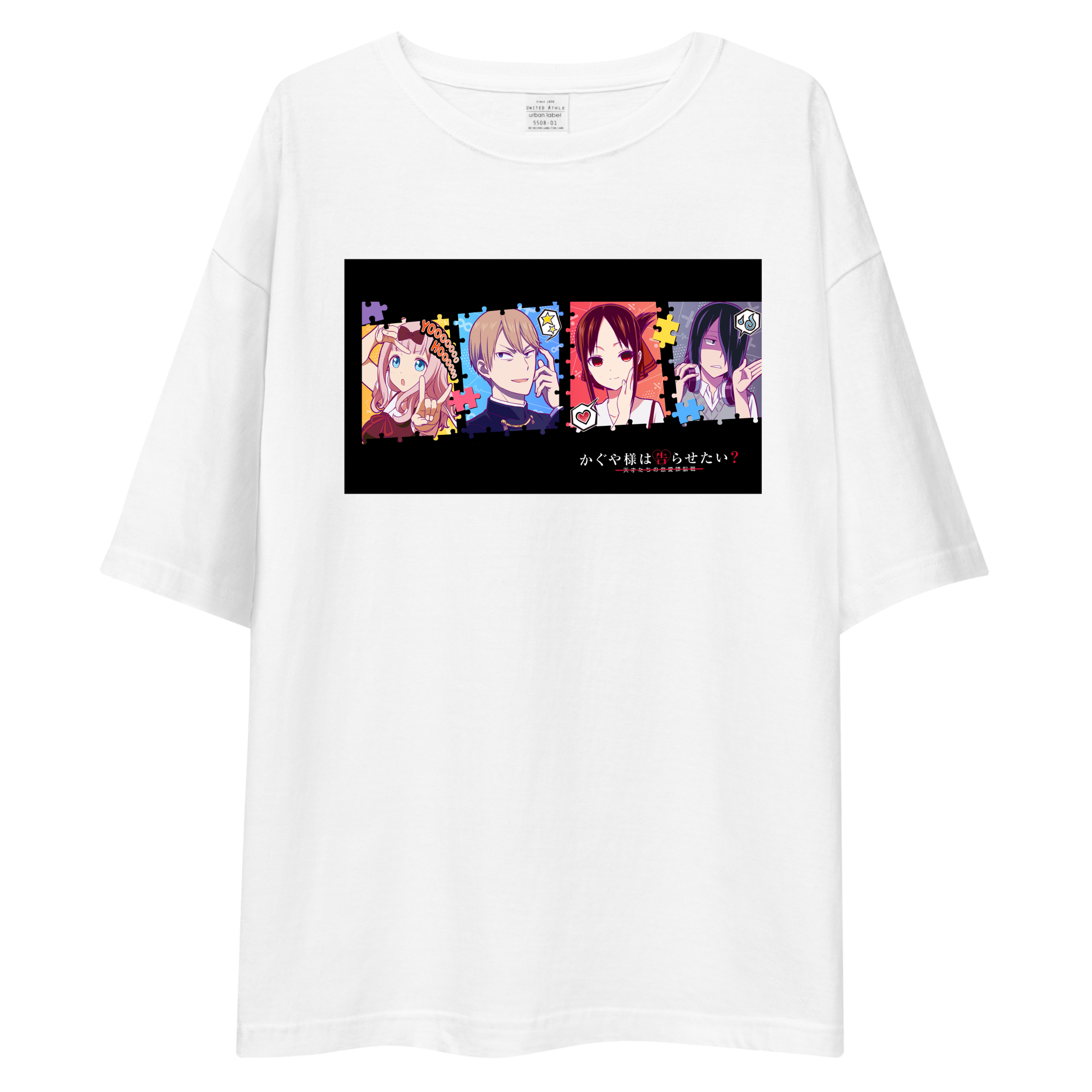 Kaguya-sama Love Is War Main Cast Oversized Tee - White