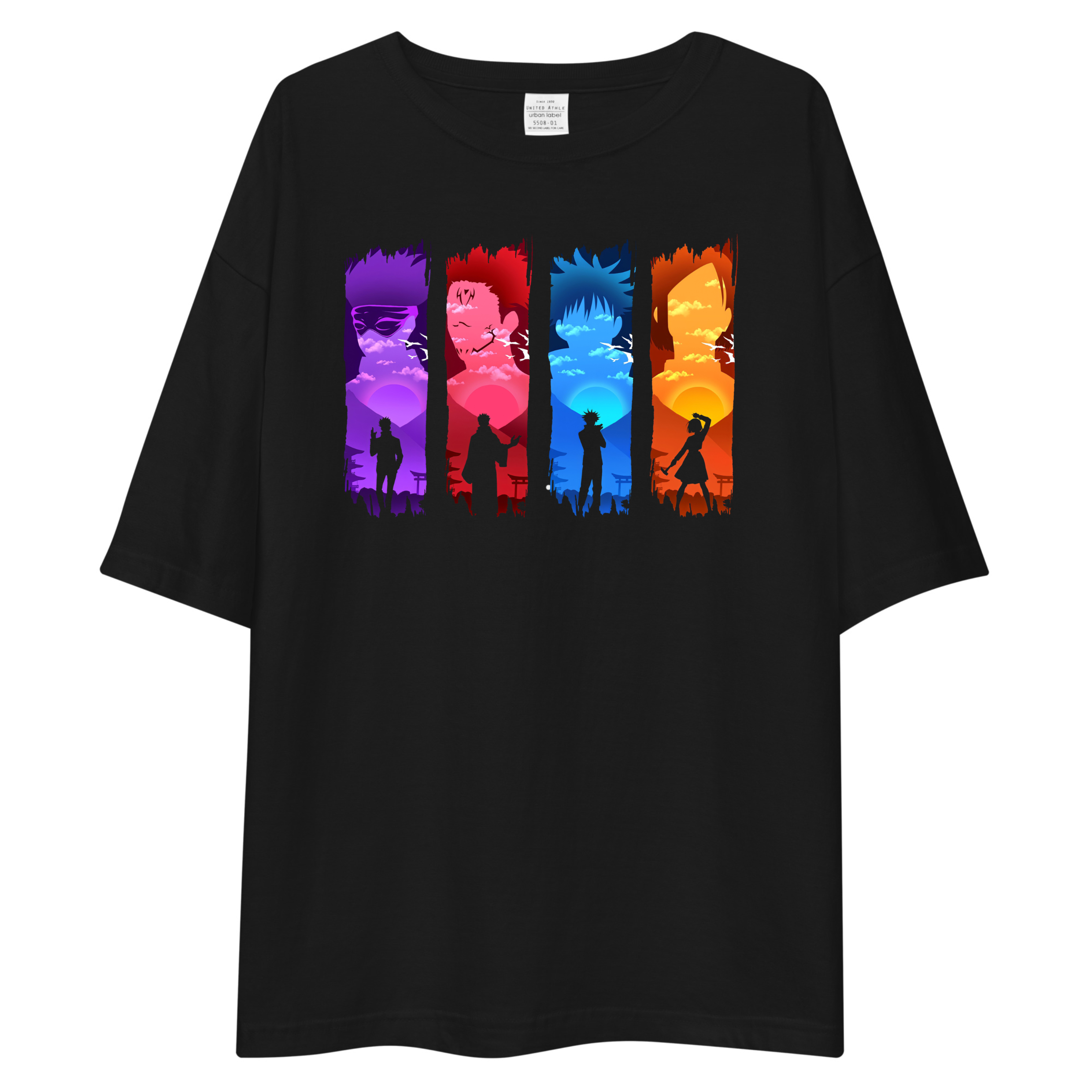 Jujutsu Kaisen Sunset Silhouette Oversized Tee