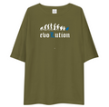 Death Note Evolution L Oversized Tee - Olive Green