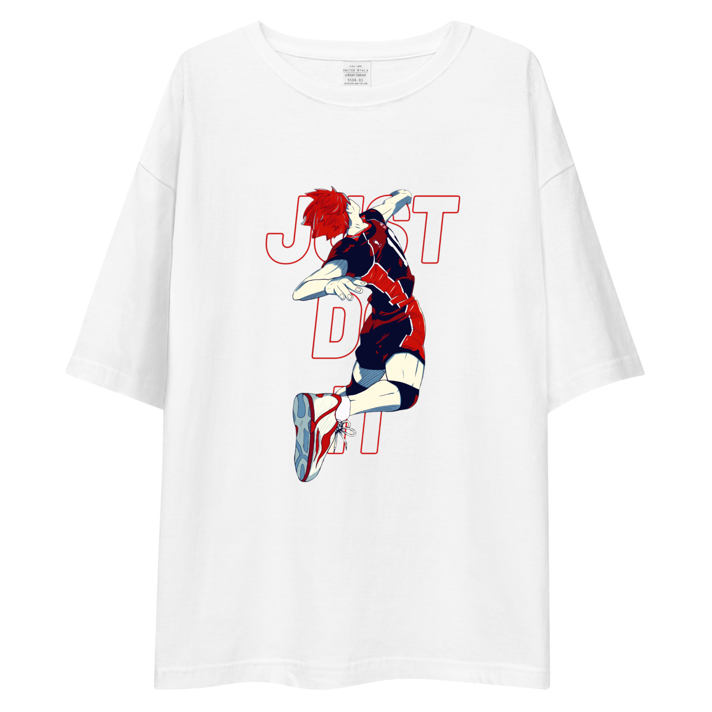 Haikyuu Hinata Spike Just Do It Oversized Tee