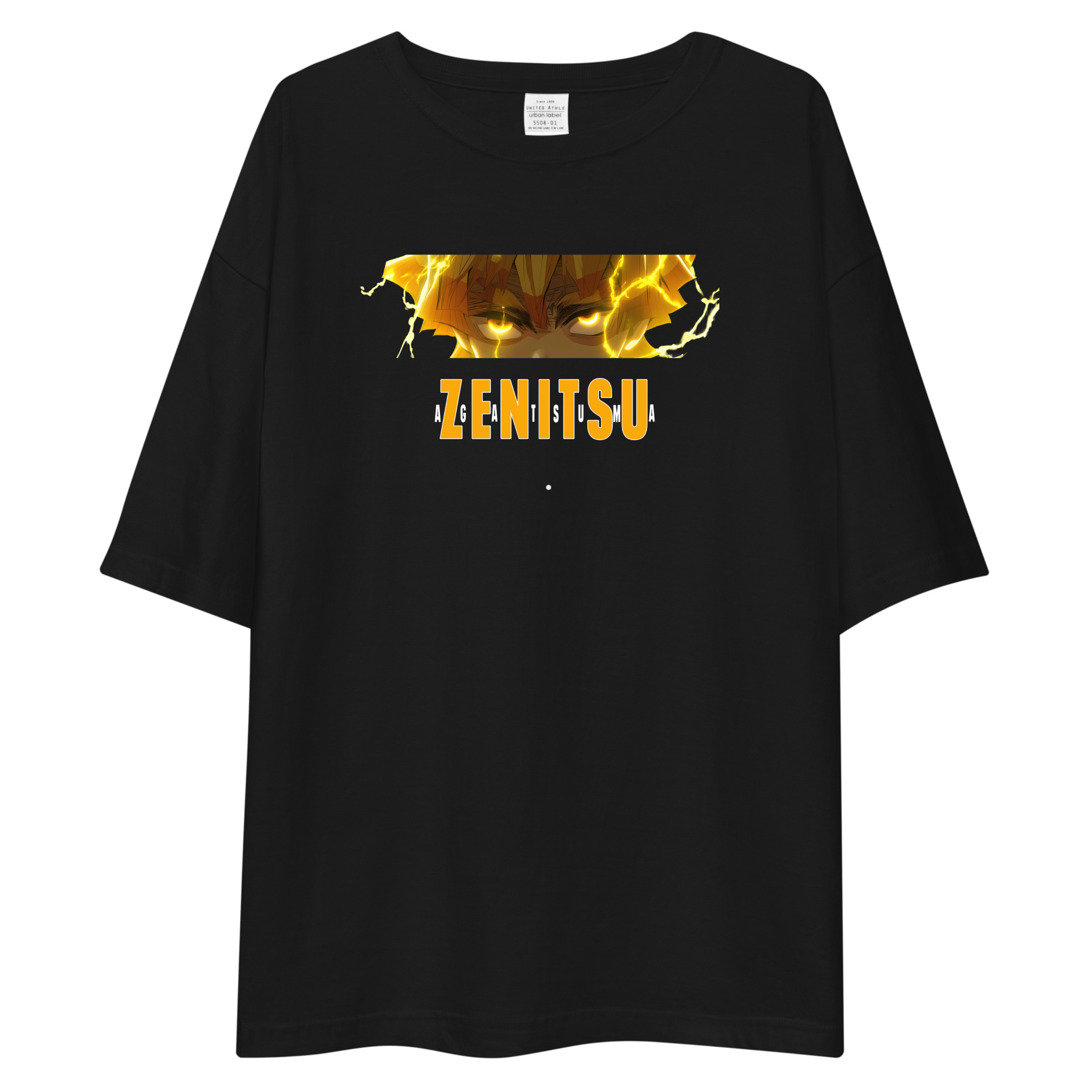 Demon Slayer Zenitsu Thunder Eyes Oversized Tee