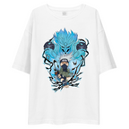 Naruto Kakashi Susanoo Electric Oversized Tee - White