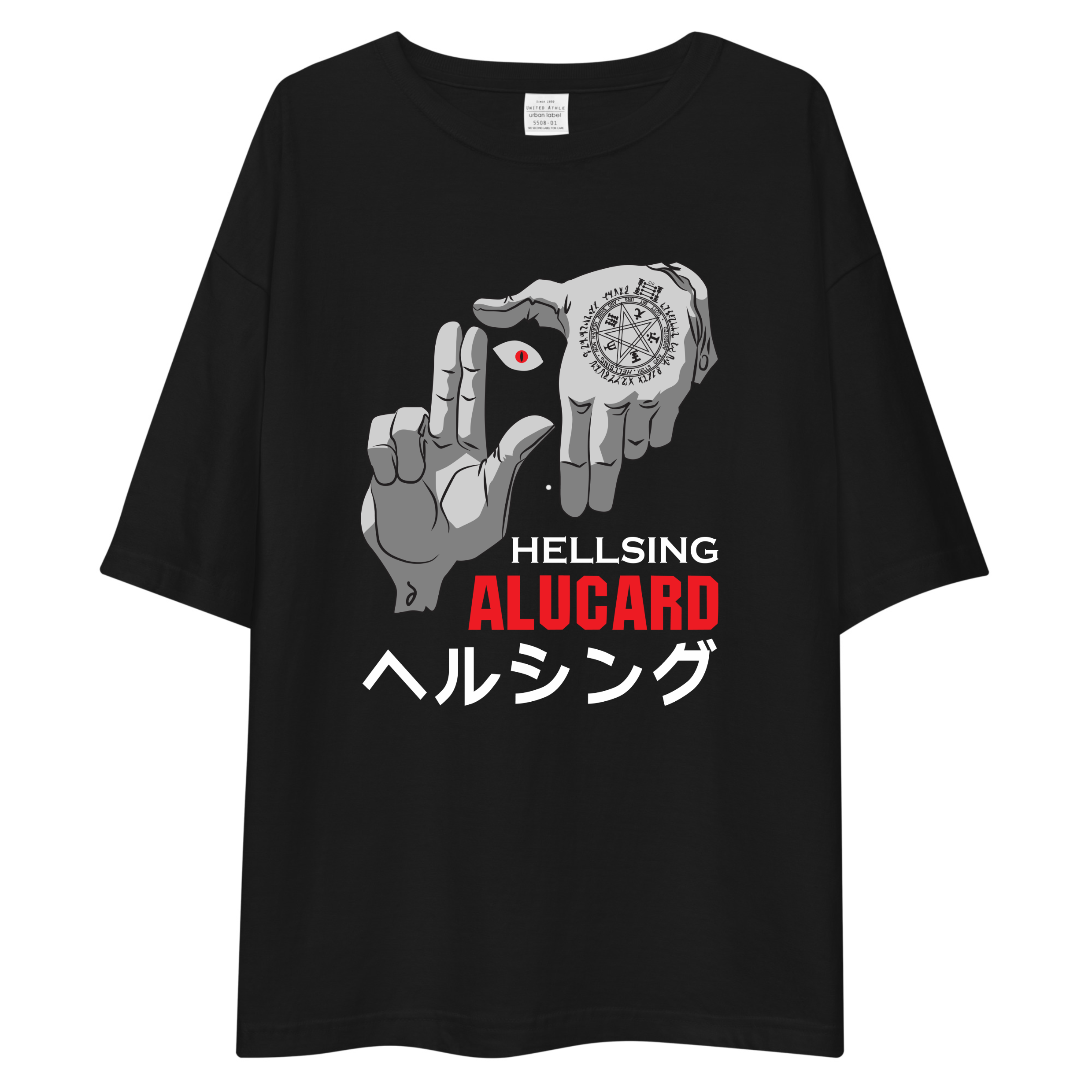 Hellsing Alucard Hand Seal Oversized Tee