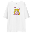Sailor Moon Chibi Usagi Heart Oversized Tee - White