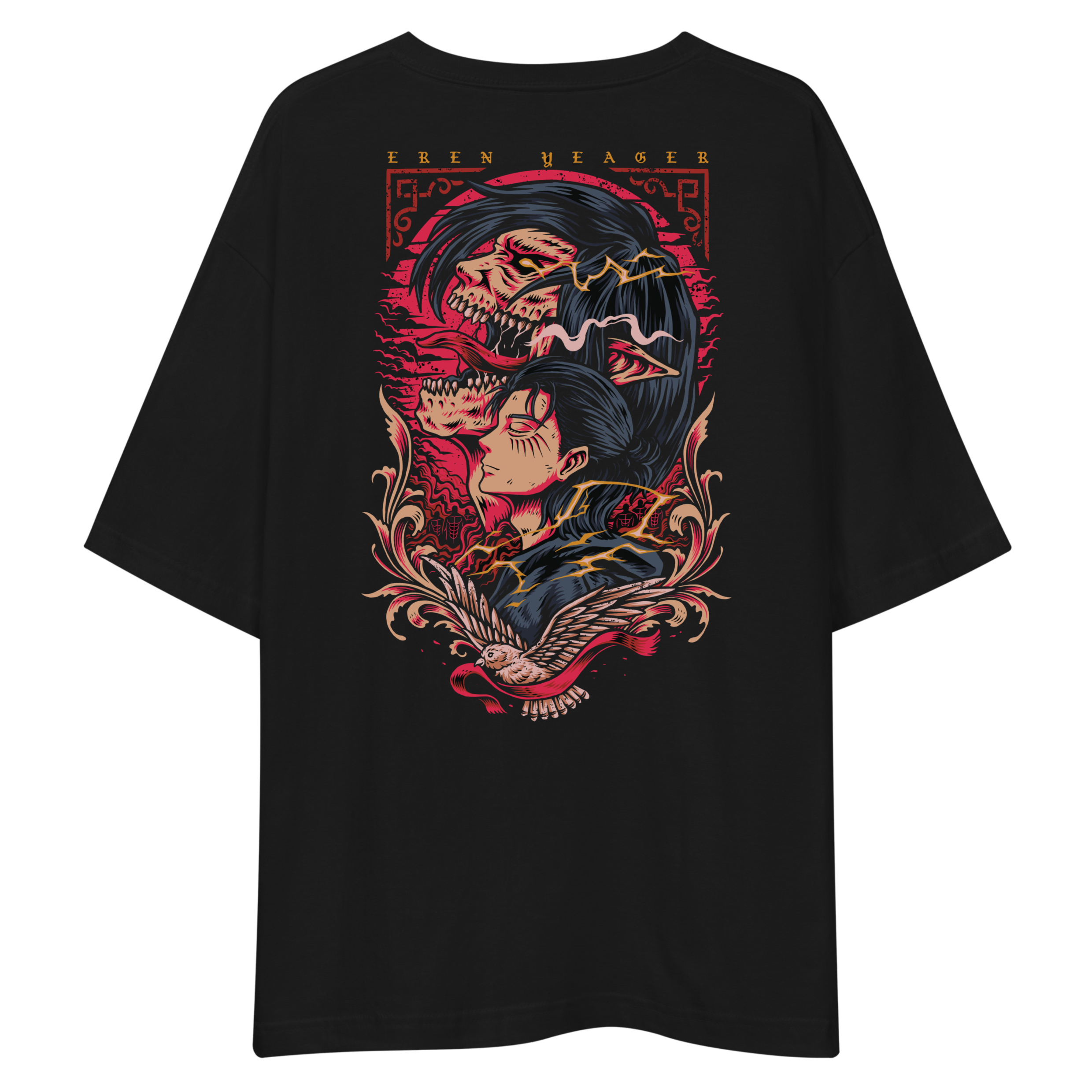Attack on Titan Yeagerist Back Print Oversized Tee