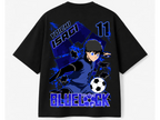 Blue Lock Yoichi Isagi Jersey Back Print Oversized Tee