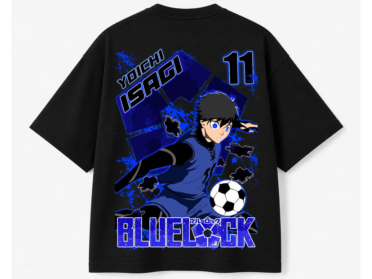 Blue Lock Yoichi Isagi Jersey Back Print Oversized Tee