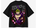 One Piece Zoro Haki Aura Back Print Oversized Tee