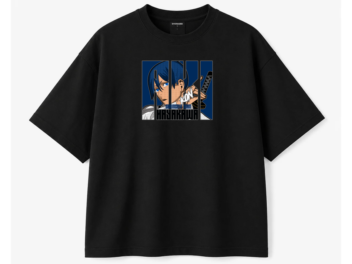 Chainsaw Man Aki Hayakawa Fox Devil Back Print Oversized Tee