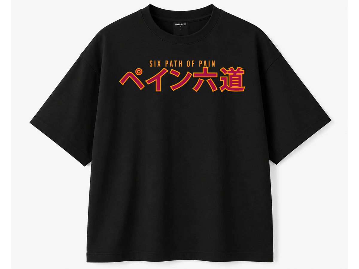 Naruto Six Paths of Pain Back Print Oversized Tee