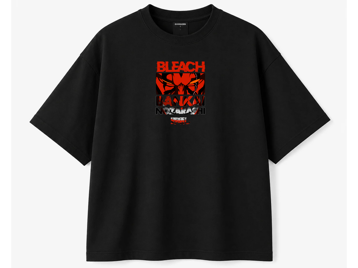 Bleach Kenpachi Zaraki Bankai Back Print Oversized Tee