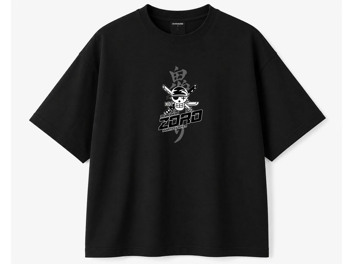 One Piece Zoro Haki Aura Back Print Oversized Tee